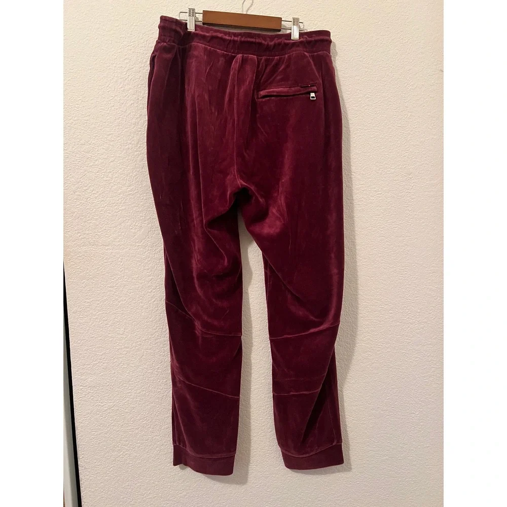 Jordan Mens Velour Sweatpants Burgundy Maroon Jumpman Joggers Large DV1624-612